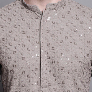 Golden Aura Brocade Kurta