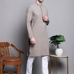 Golden Aura Brocade Kurta