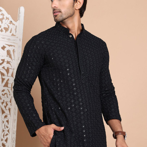 Maharaja Cream Designer Kurta Set