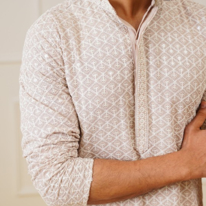 Azure Cotton Comfort Kurta